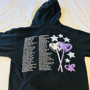 Black Hoodie with Graphic Print